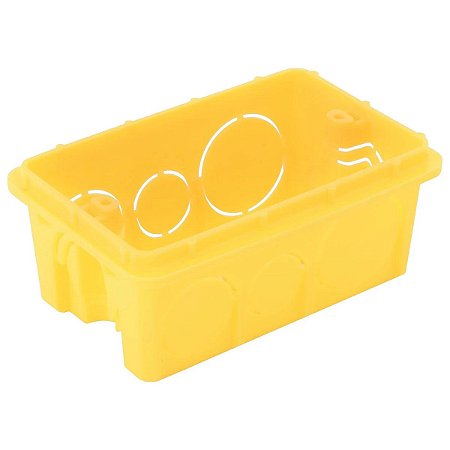 Caixa de Embutir 4X2 Retangular 57500/044 Amarela Tramontina