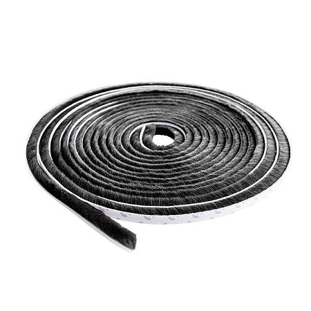 Veda Frestas Escova 10x7MM 5M 00150 Preto Comfortdoor