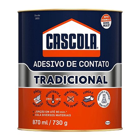 Cola Contato Lata com 730g Cascola