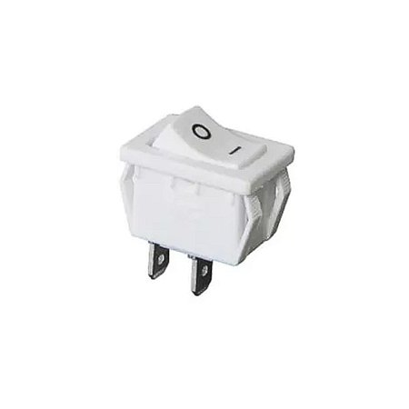 Chave Liga e Desliga com Tecla MBTBE2S 16123 Branca Margirius