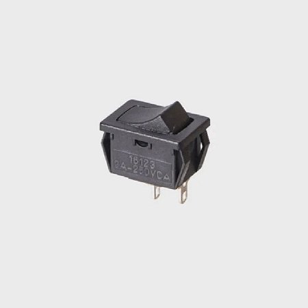 Chave Liga e Desliga com Tecla MFTFE2S 16123 Preta Margirius