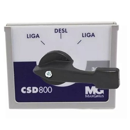 Chave Liga e Desliga Dupla Alavancada CSD-830 Preta Margirius