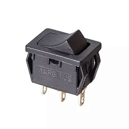 Interruptor de Tecla Liga/Liga MFTFE2S Preta 16101 Margirius