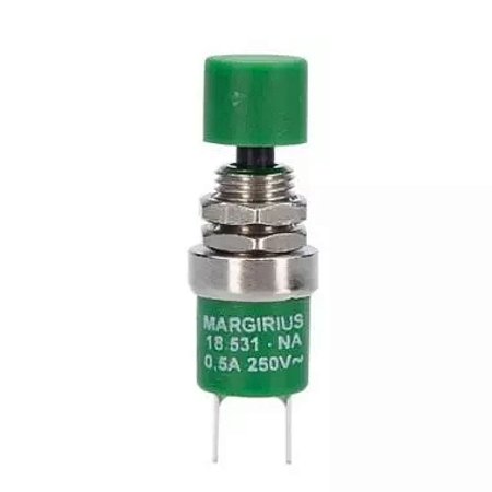 Interruptor Pushbutton NA 1A GFSTSE Preto 18531 Margirius