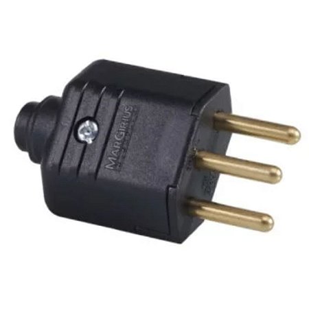 Pino Macho 2P+T 10A PLD1-3 Preto Margirius