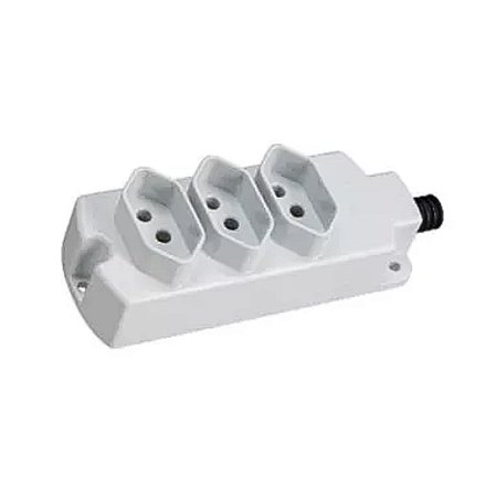 Tomada Múltiplas  TMU3-320 2P+T 20A Cinza Margirius