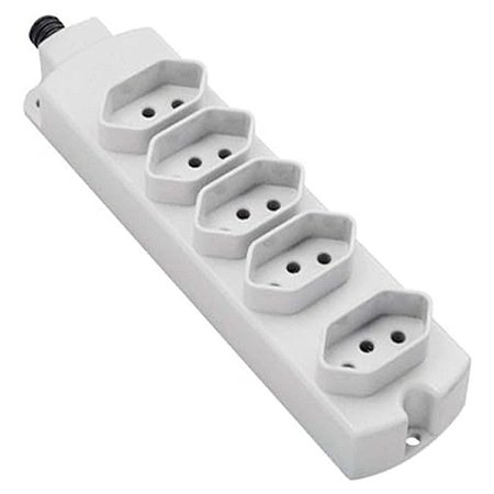 Tomada Multipla 20A TMU5-320 2P+T  Cinza Margirius