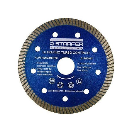 Disco Diamantado para Porcelanato Starfer