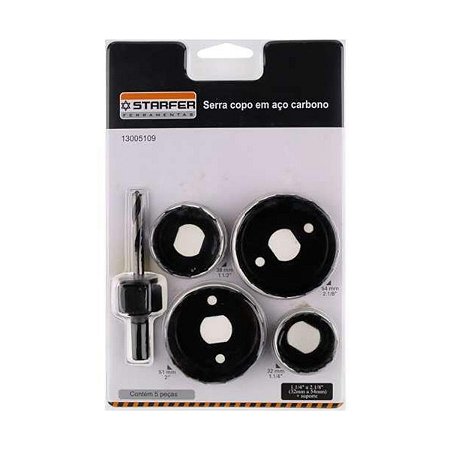 Jogo Serra Copo 5 Peças 13005109 Starfer