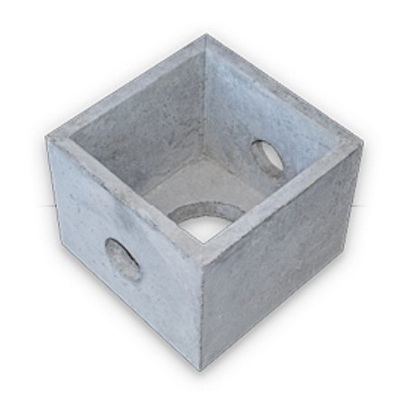 Caixa de Concreto para Elétrica com Dreno e SEM TAMPA 35x35CM Concrebox