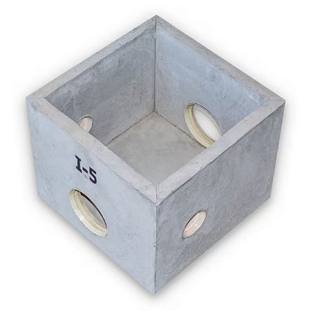 Caixa de Inspeção I5 Pré Moldada SEM TAMPA 35x35x30CM Concrebox