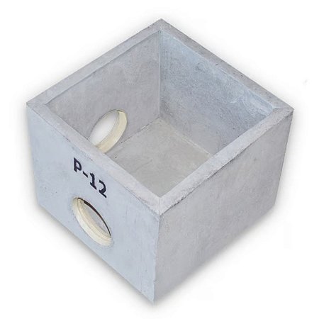 Caixa de Águas Pluviais P12 Pré Moldada SEM TAMPA 35x35x30CM Concrebox
