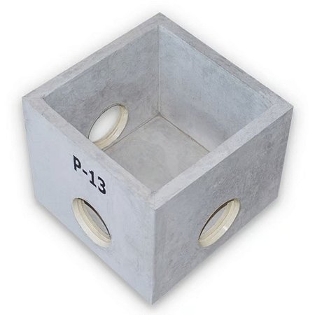 Caixa de Águas Pluviais P13 Pré Moldada SEM TAMPA 35x35x30CM Concrebox