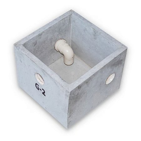 Caixa de Gordura G-2 Pré Moldada SEM TAMPA 35x35x30CM Concrebox