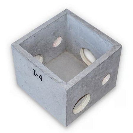 Caixa de Inspeção I4 Pré Moldada SEM TAMPA 35x35x30CM Concrebox