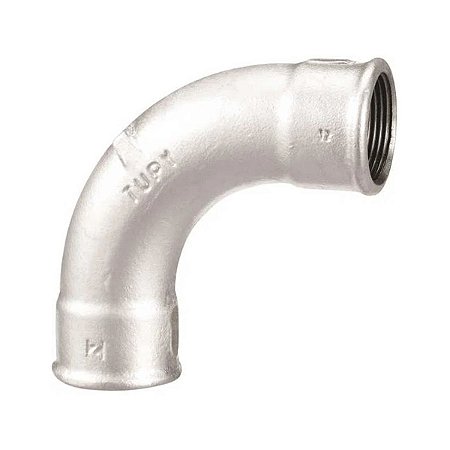 Curva Galvanizado 90° Fêmea 1/4" Tupy