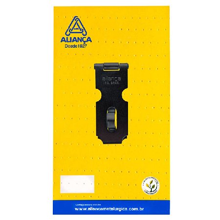 Porta Cadeado 81114 89MM Preto Fosco Aliança