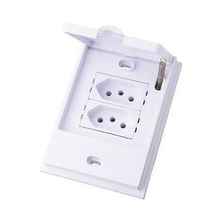 Tomada 20A Acqua Dupla Branca B.Lux 800283