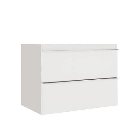 Toucador sem Lavatório Blu 80CM Branco com Gavetas Brancas 3602401 Bumi
