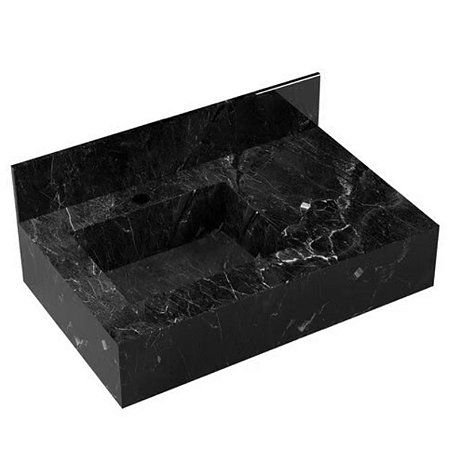 Bancada com Cuba Esculpida Max 80 Black 5003802 Bumi