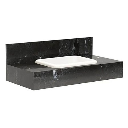 Bancada com Cuba Embutida Pro 80 Black 5002202 Bumi