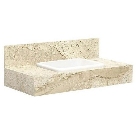 Bancada com Cuba Embutida Pro 80 Travertino 5002203 Bumi