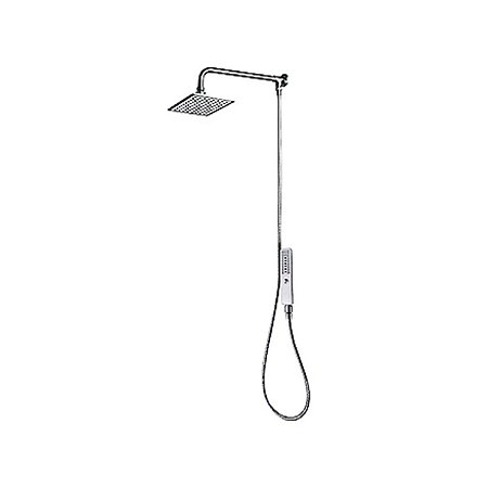 Ducha de Luxo Quadrada Black com Desviador Gatilho 1883 Carneiro