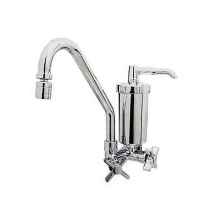 Misturador para Cozinha Parede 1/4 Volta com Saída Purificador 6245C61 Carneiro