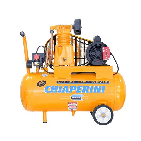 Compressor de Ar 28L 1,5HP 120 Libras CJ7.4 Bivolt sem Kit Chiaperini