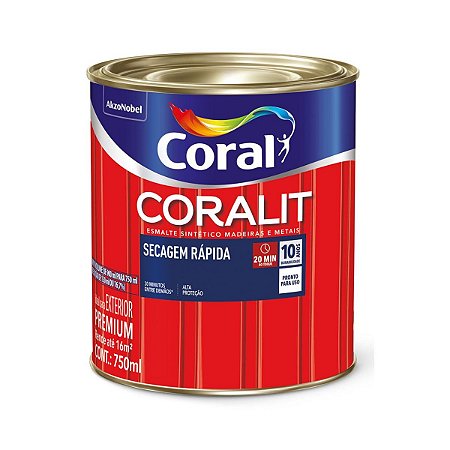 Esmalte Acetinado Secagem Rápida 750ML Branco Coral