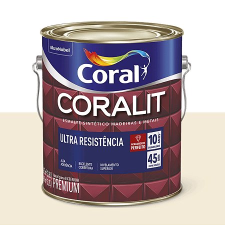 Esmalte Sintético Ultra Resistência Alto brilho 900ML Creme Coral