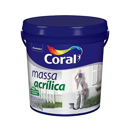 Massa Acrílica 5,7KG Branco Coral