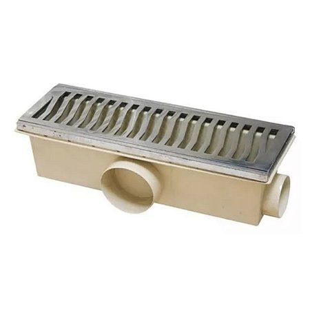 Caixa Coletora com Grelha 14x48 Saída Lateral Costa Navarro
