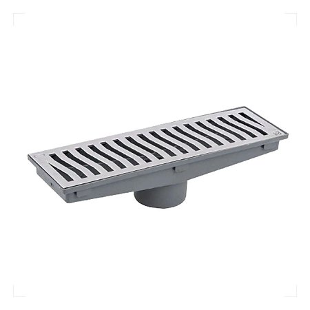 Caixa Coletora com Grelha CX/GFR 19X50CM Saída para Baixo Costa Navarro