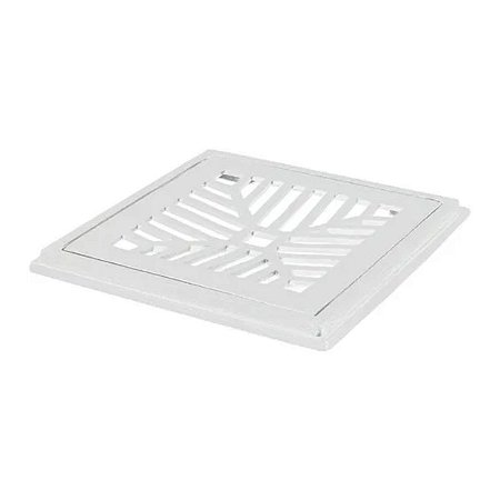 Grelha Côncava com Porta Grelha CJL-20X20CM Branca Costa Navarro
