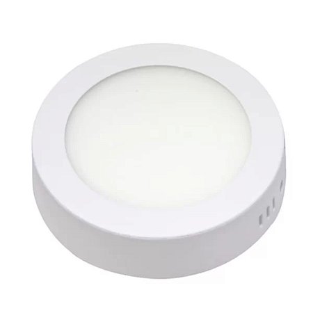 Painel Led de Sobrepor 6W 6500K Redondo Bivolt Branco Demi