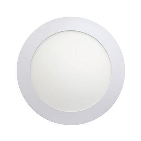 Painel Led de Sobrepor 24W 6500K Redondo Bivolt Branco Demi