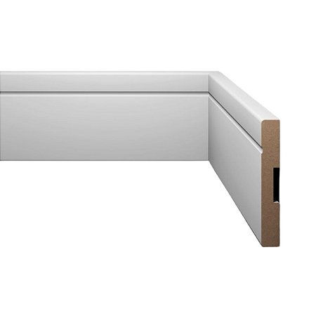 Rodapé Estilo com Friso 100x2400MM Max Branco Eucafloor