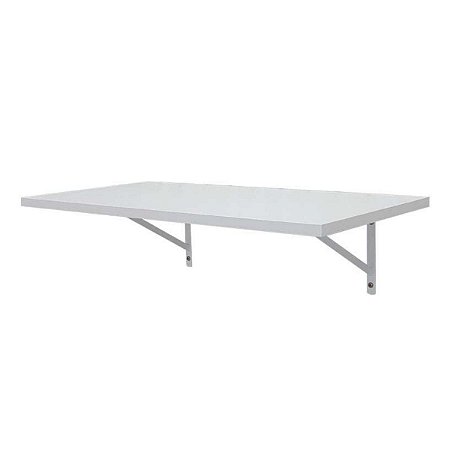 Kit Prancha Branca com Mão Francesa Preta 60x20CM Fico