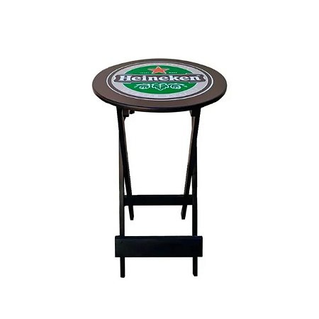 Mesa Bistrô 55cm Top Imbuia Preto Heineken Fimap