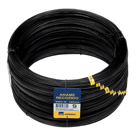 Arame Recozido Liso 1,25MM BWG18 1KG Gerdau