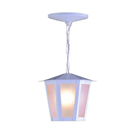 Pendente Colonial Aço L-1-C Branco Ideal