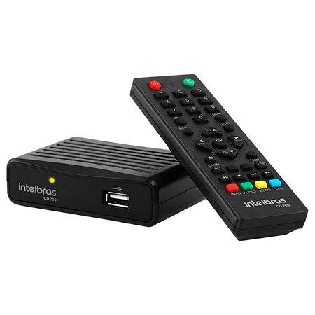 Conversor Digitald de TV com Gravador CD700 Intelbras