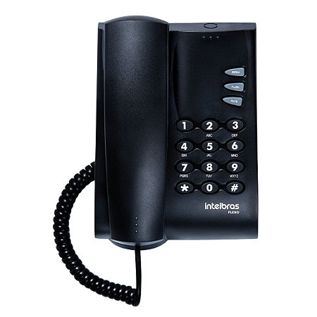 Telefone com Fio Pleno sem Chave Preto Intelbras