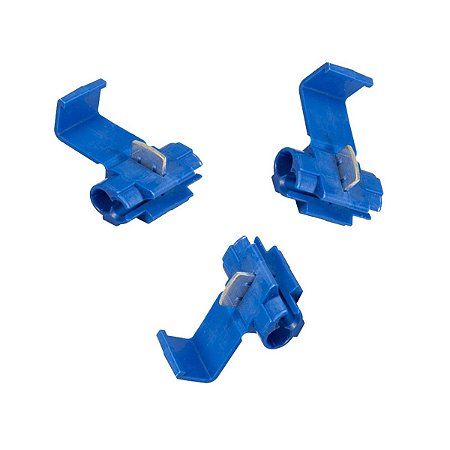 Conector e Derivação Taplink 0,75-2,5mm 1P 15A 250V Azul com 10un Interneed