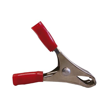 Garra Jacaré Clip 10A Média Vermelha Interneed