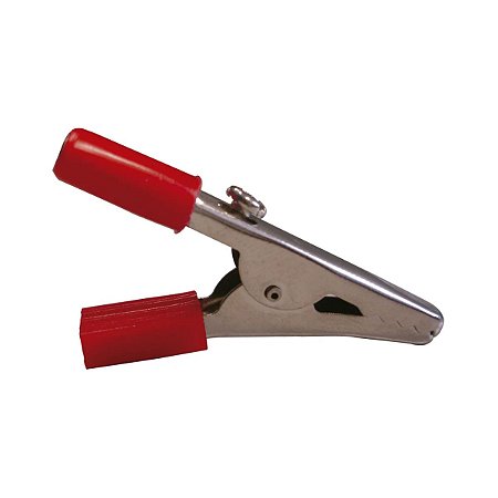 Garra Jacaré Clip 10A Pequena Vermelha Interneed