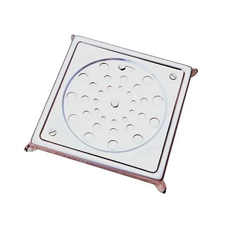 Grelha Quadrada com Caixilho 150MM Inox 002410 Jackwal