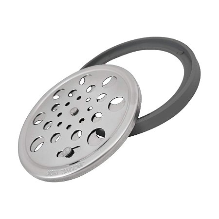 Grelha Redonda com Moldura 95MM Inox 002984 Jackwal