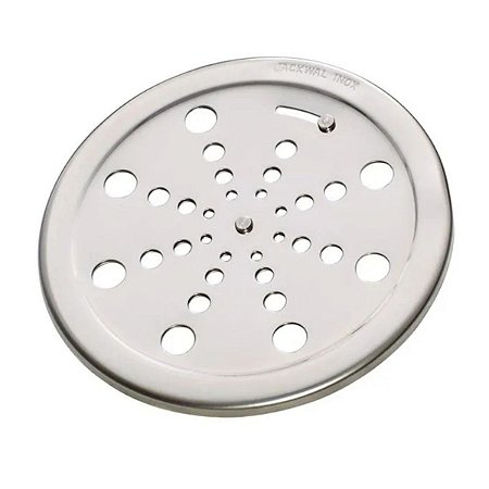 Grelha Redonda com Fecho sem Moldura 95MM Inox 002985 Jackwal